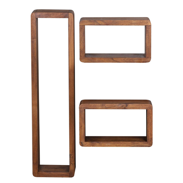 Wooden Wall Shelf Set Of 3