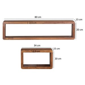 Wooden Wall Shelf Set Of 3