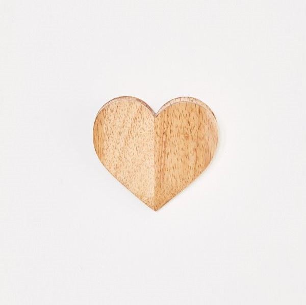 Wooden Heart Designed Hook