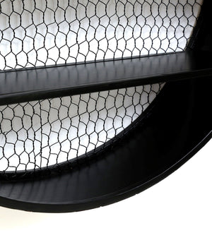 Metal Wall Shelf In Black Colour