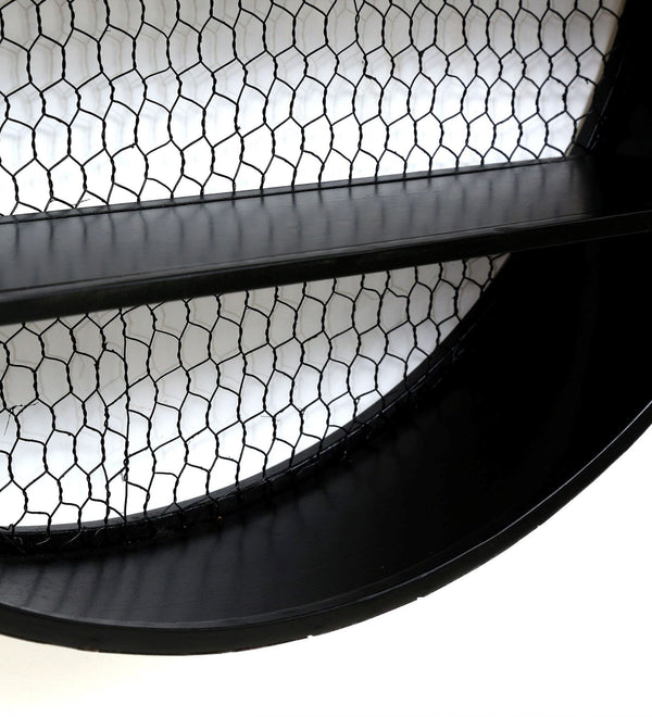 Metal Wall Shelf In Black Colour