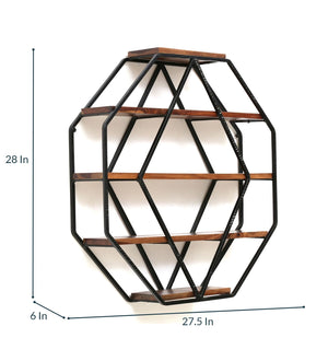 Lila Hexa Wall Rack