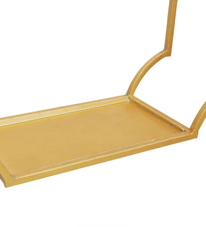 Metal Wall Shelf Set Of 3 in Gold Finish