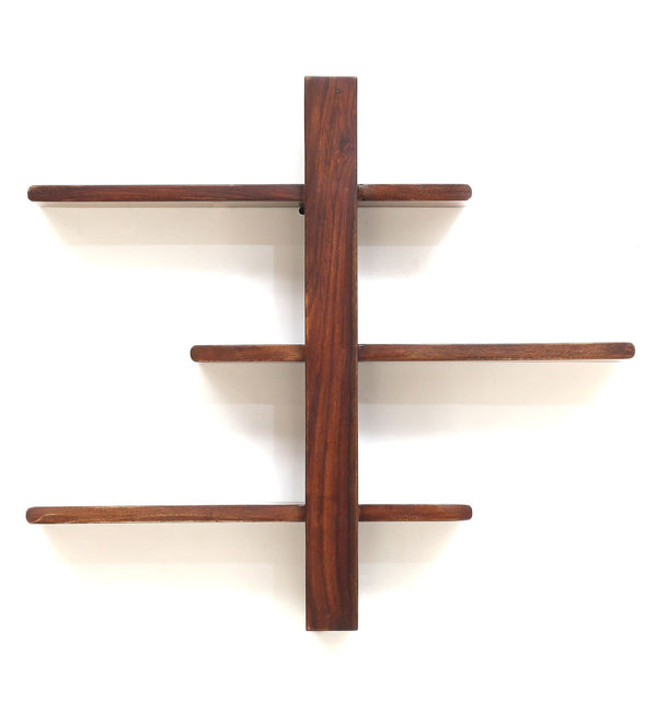 Sheesham Wood Floating Wall Shelf