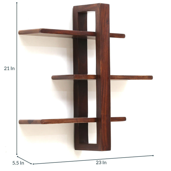 Sheesham Wood Floating Wall Shelf