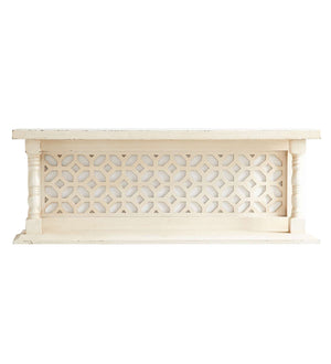 Solid Wood White Wall Shelf