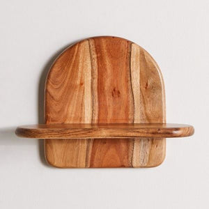 Wooden Floating Wall Shelf in Natural Finish