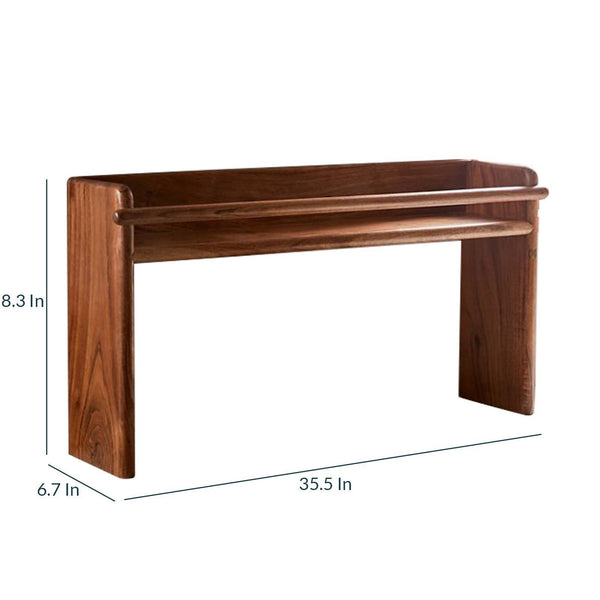 Wooden Raised Sink Storage Shelf