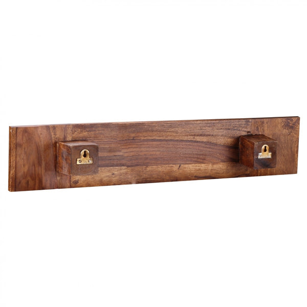 Wooden Towel Hanger In Honey Oak Finish