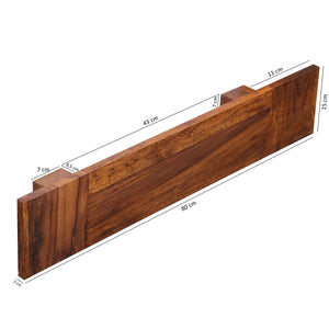 Wooden Towel Hanger In Honey Oak Finish