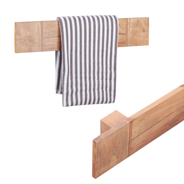 Wooden Towel Rack In Natural Finish