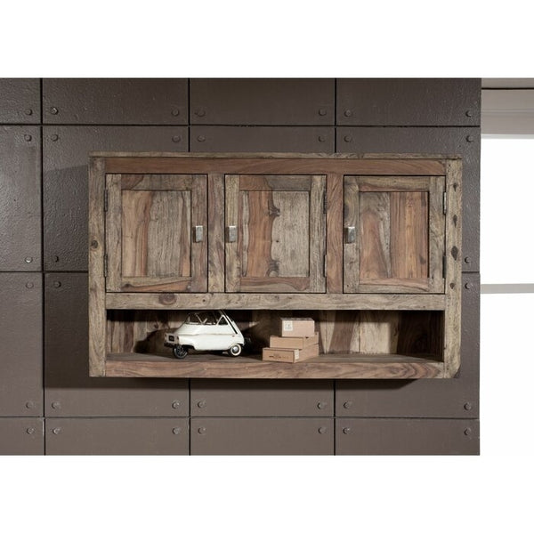 Solid Wood Sheesham Hanging Cabinet With 3 Door