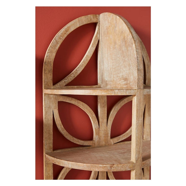Antiago Five-Tier Solid Wood Wall Shelf