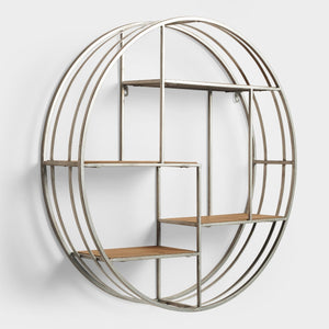 Metal Round Cira Wall Shelf