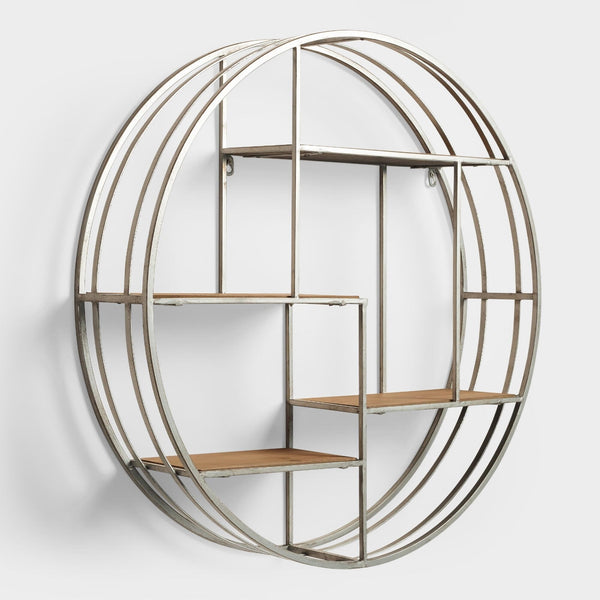 Metal Round Cira Wall Shelf