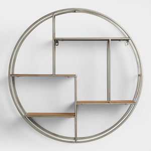 Metal Round Cira Wall Shelf