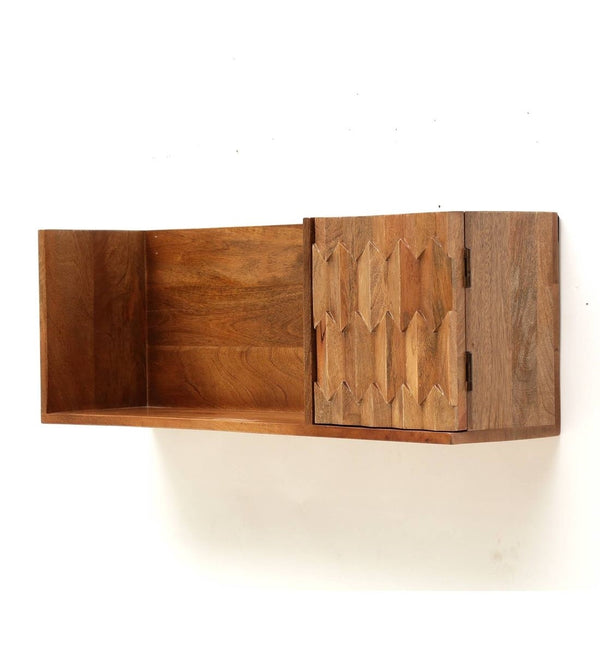 Wooden Pike Wall Shelf