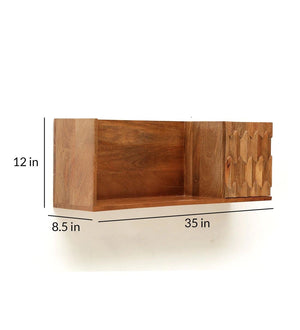 Wooden Pike Wall Shelf