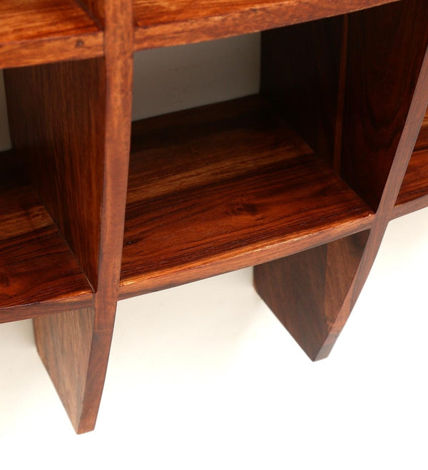 Wooden Brown Sheesham Wood Wall Shelf