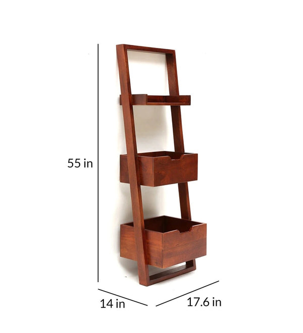 Solid Wood Magazine Holder
