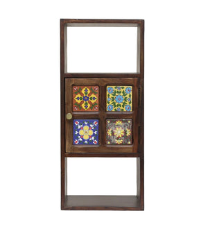Siramika Sheesham Wood Book Shelf/Wall Shelf