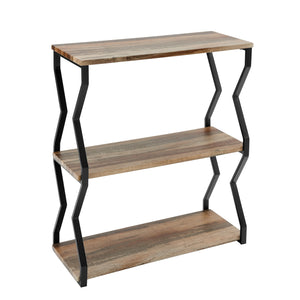 3-Tier Zigzag Floating Wall Shelf