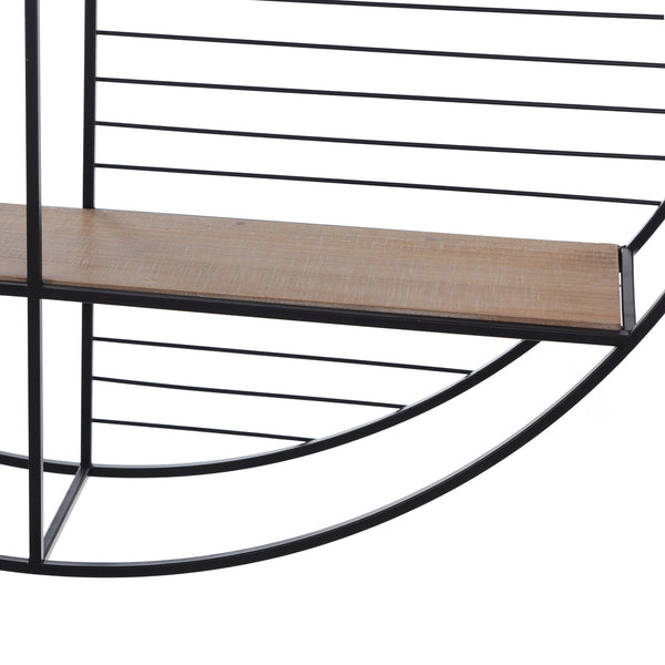 Metal Circular Open Wall Shelf