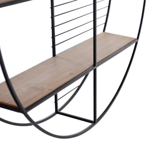 Metal Circular Open Wall Shelf