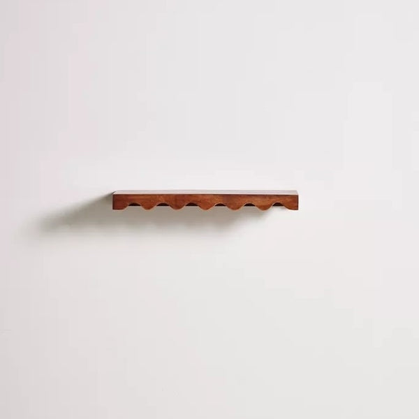 Wooden Wavy Wall Shelf