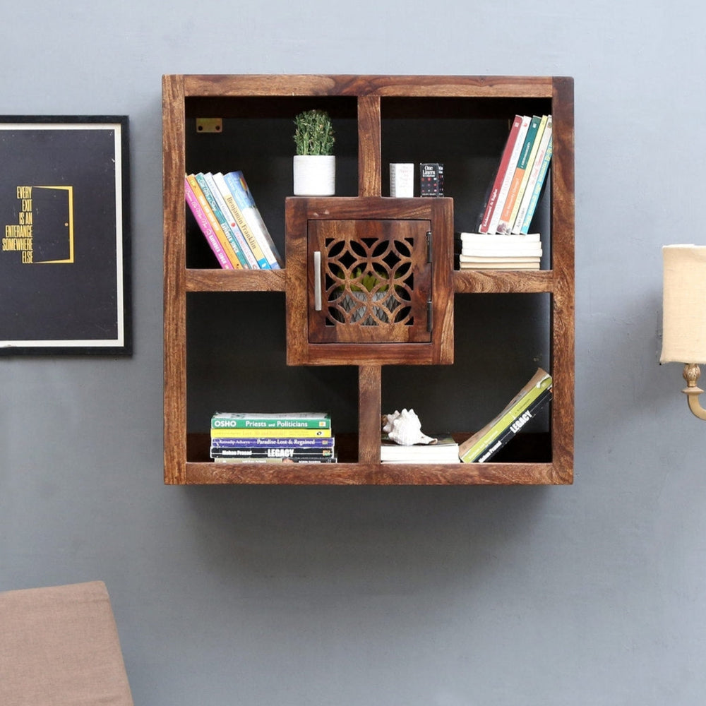 Orito Solid Wood Square Book Shelf