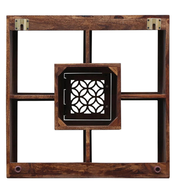 Orito Solid Wood Square Book Shelf