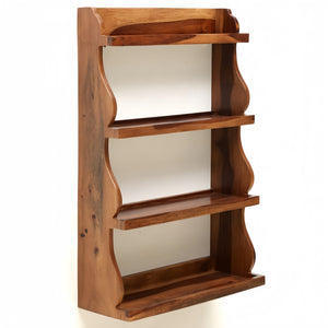 Brown Sheesham Wood Wall shelf