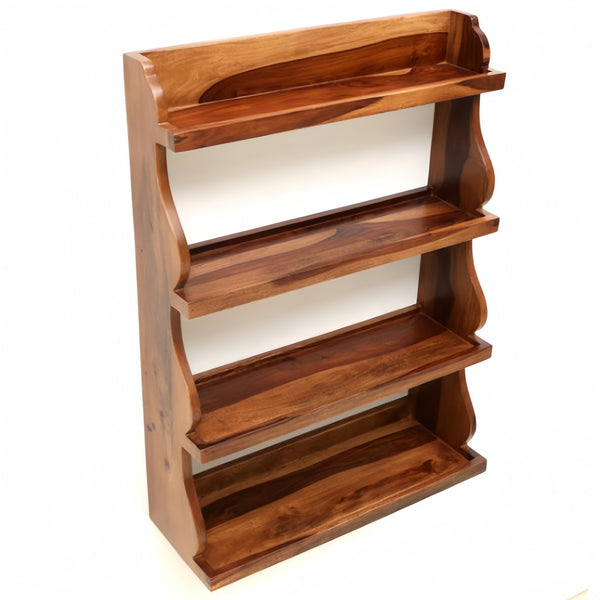 Brown Sheesham Wood Wall shelf