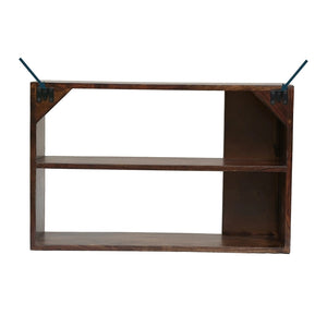 Siramika Solid Wood Book Shelf/Wall Shelf