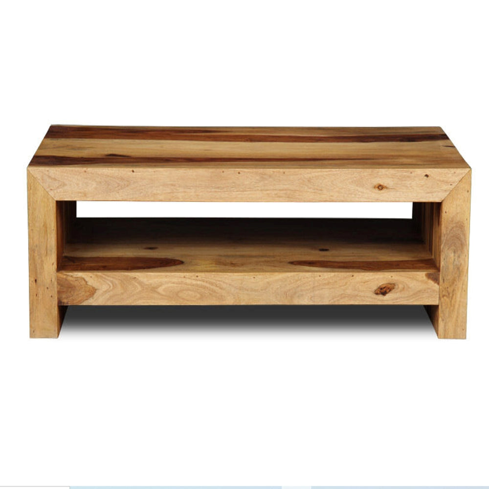 Solid wood sheesham cuby center table