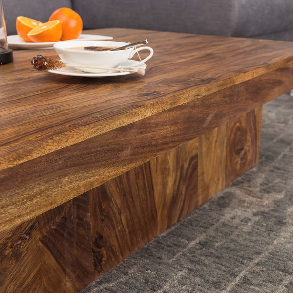 Solid Wood Sheesham Low Height Coffee Table