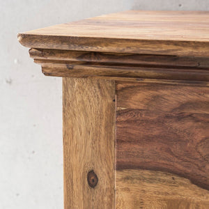 Bartram Solid Wood Console Table In Honey Oak Finish