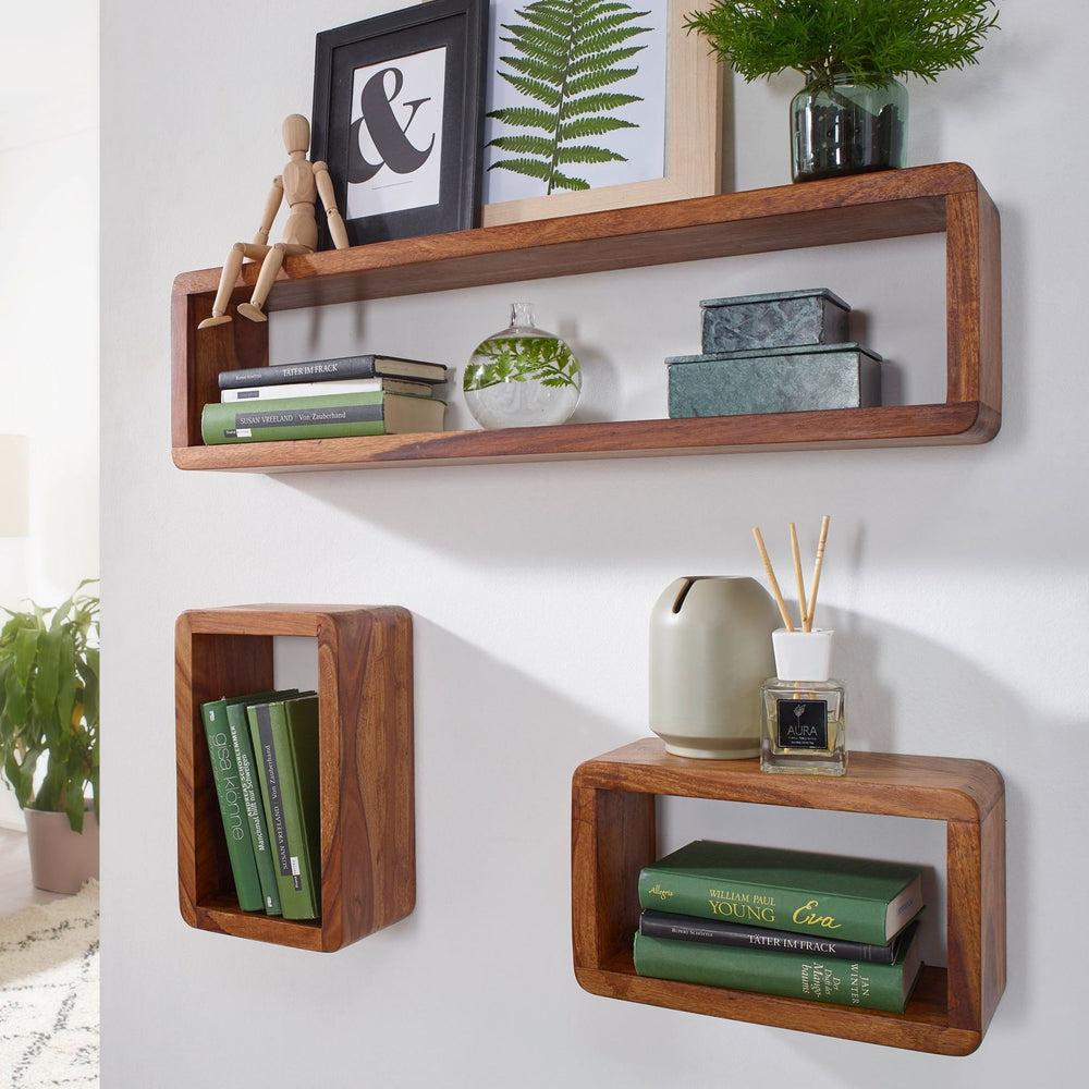 Wooden Wall Shelf Set Of 3