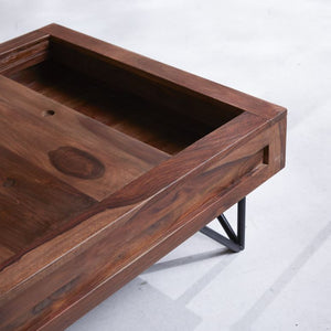 Solid Wood Sheesham Sliding Top Coffee Table