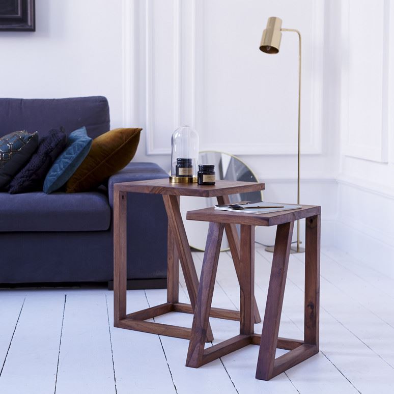 Solid Wood Sheesham Set Of Stool