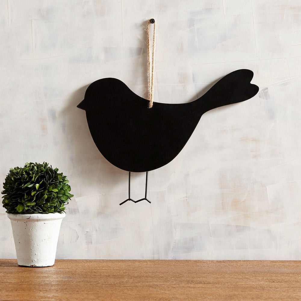 Black Bird Shape Hanging Chalkboard
