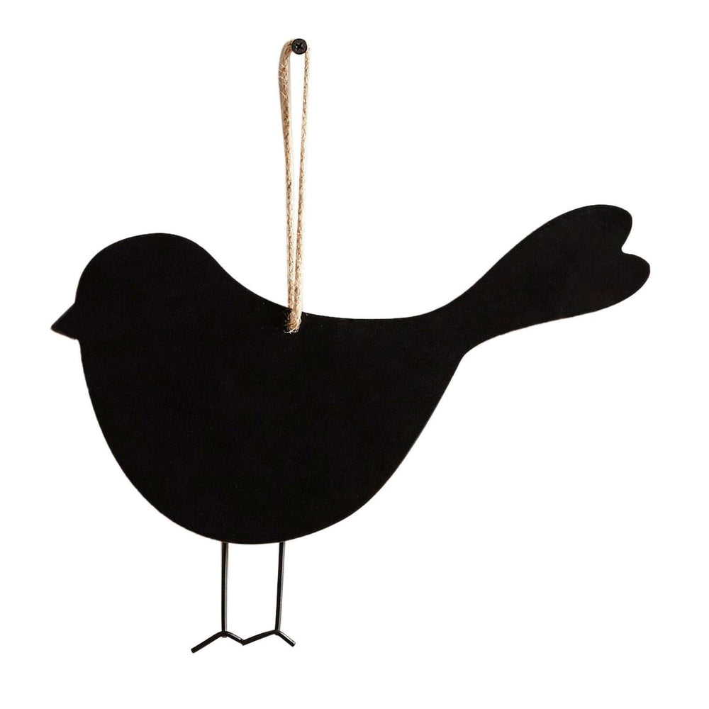 Black Bird Shape Hanging Chalkboard