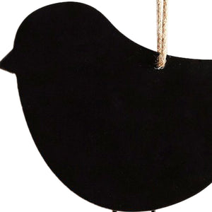 Black Bird Shape Hanging Chalkboard