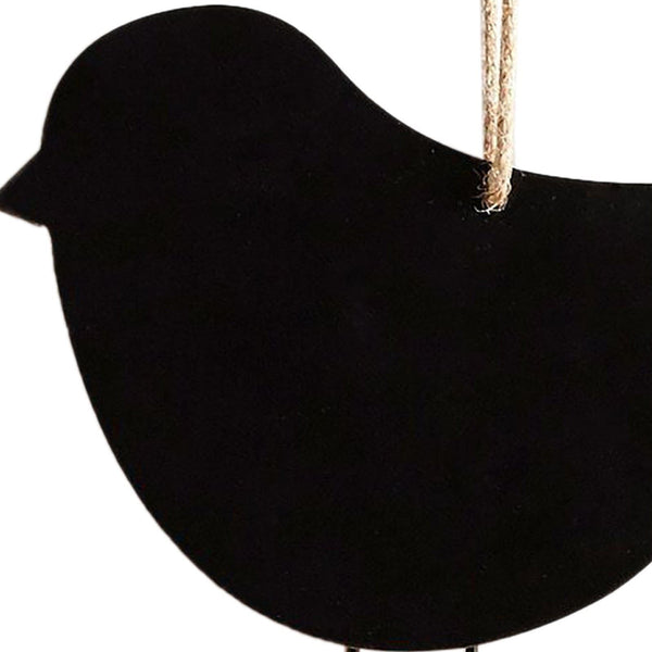 Black Bird Shape Hanging Chalkboard