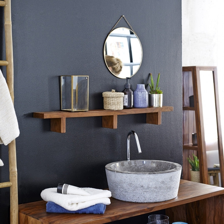 Wooden Saya Wall Shelf