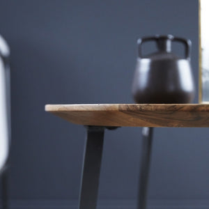Solid Wood And Iron Temis Side Table
