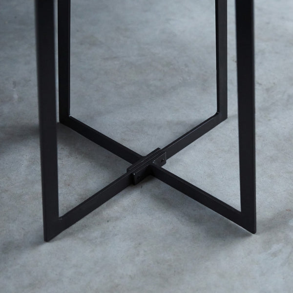 Solid Wood And Iron Temis Side Table