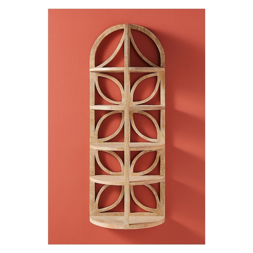 Antiago Five-Tier Solid Wood Wall Shelf