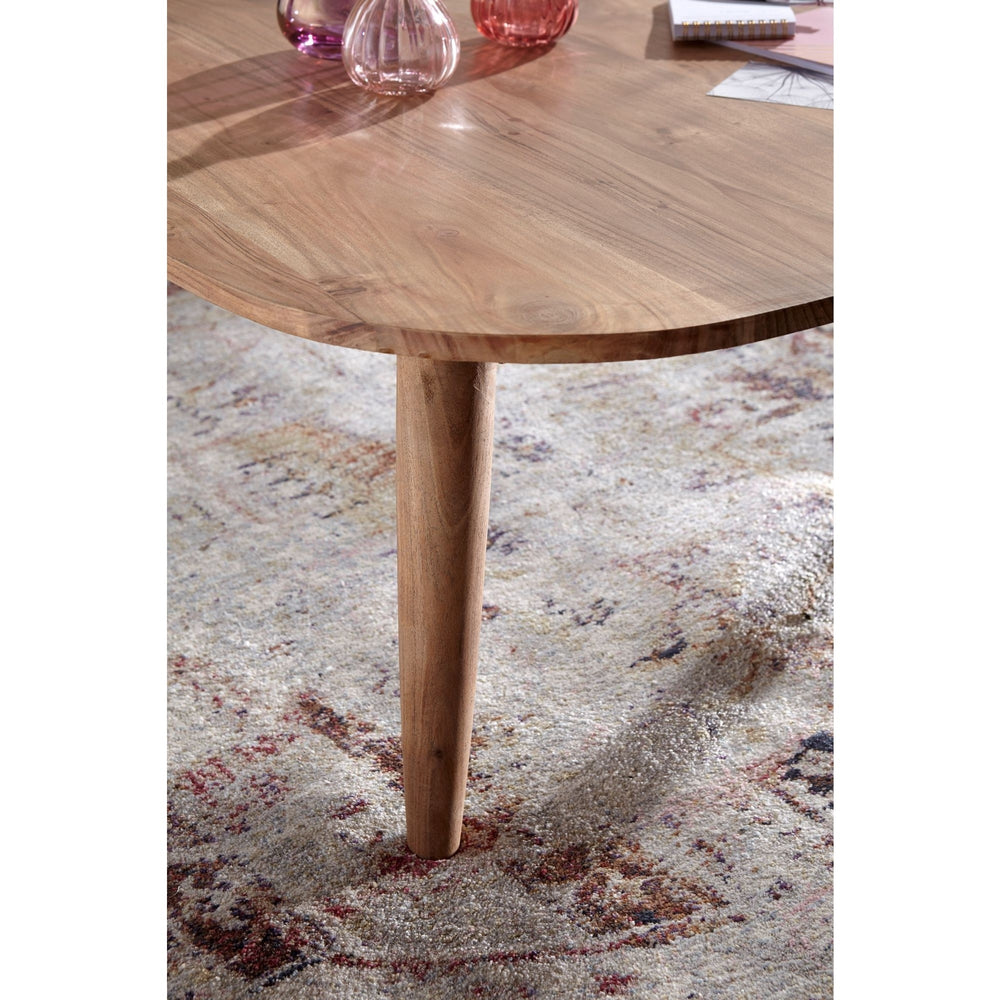 Solid Wood Center Table With Unique Triangular Shape
