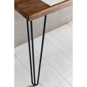 Solid Wood Sheesham Study Table/ Desk With Iron Legs